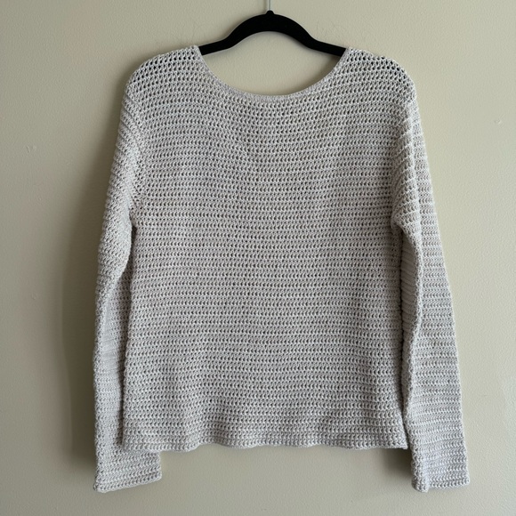 Coldwater Creek linen blend open knit sweater - Picture 1 of 7